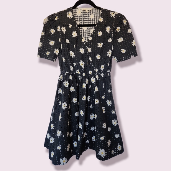 Maje Rayom Imprime Daisy Eyelet Dress - Picture 1 of 5